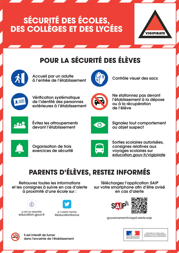 Plan Vigipirate Les Consignes De Sécurité Pour Les établissements